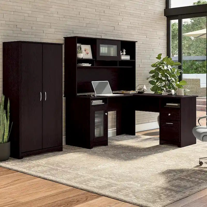 Armoire haute de rangement Cabot avec portes par Bush Furniture