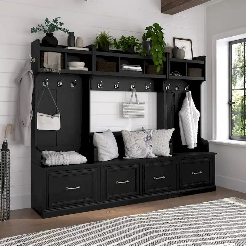 Banc d'entrée 40W et étagère murale