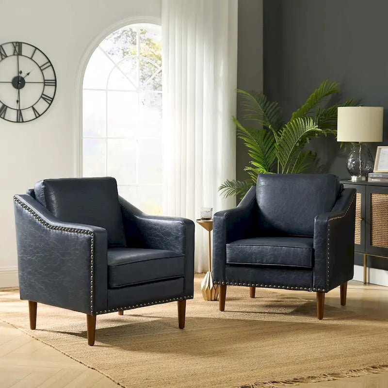 Fauteuil de transition avec accoudoirs inclinés, lot de 2