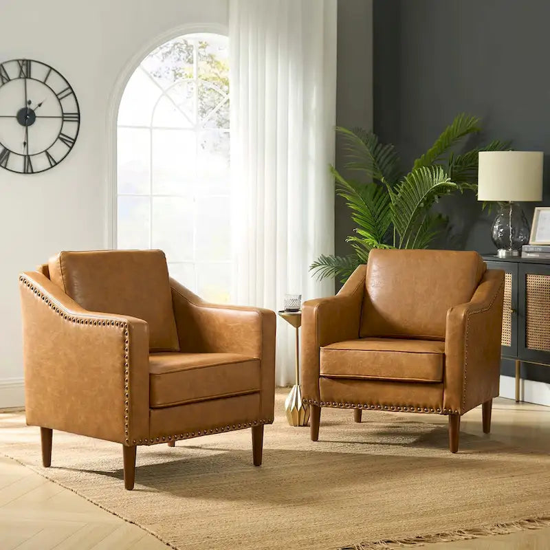 Fauteuil de transition avec accoudoirs inclinés, lot de 2