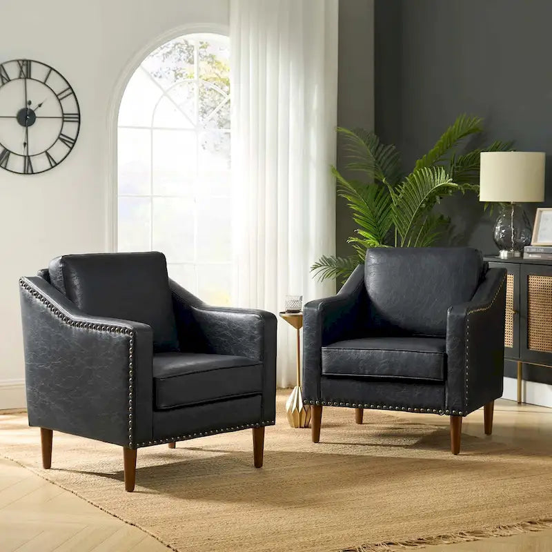 Fauteuil de transition avec accoudoirs inclinés, lot de 2