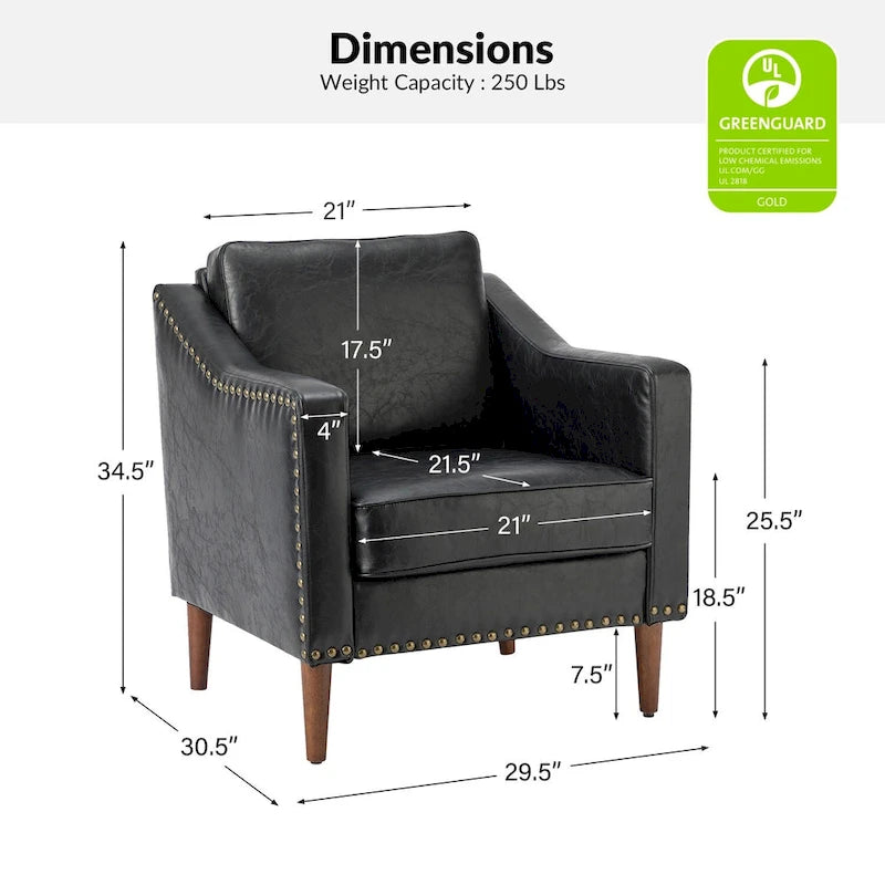 Fauteuil de transition avec accoudoirs inclinés, lot de 2