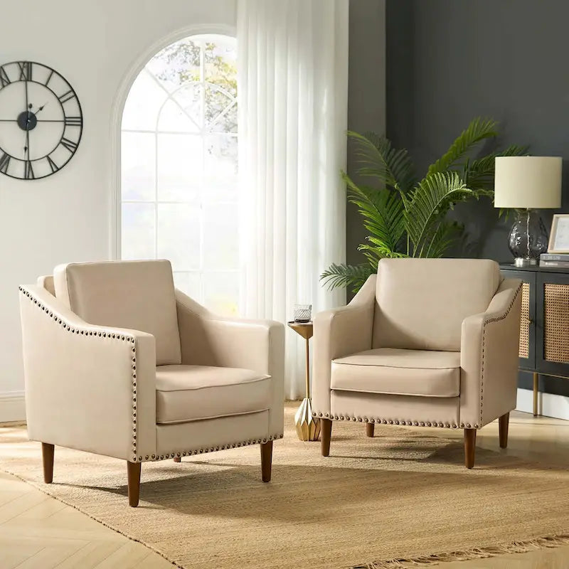 Fauteuil de transition avec accoudoirs inclinés, lot de 2