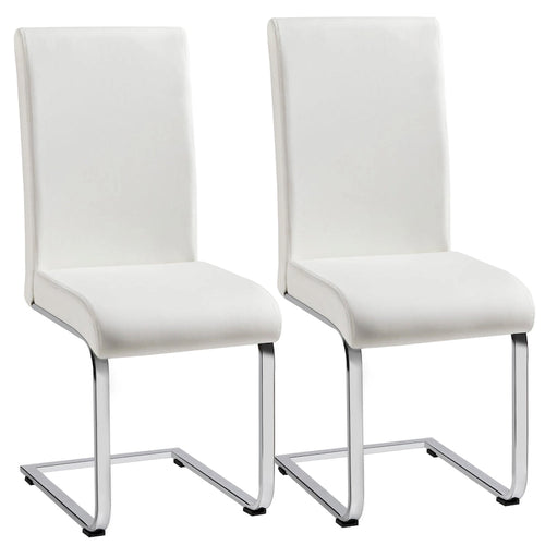 2 chaises de salle à manger à dossier haut rembourrées pour la maison
