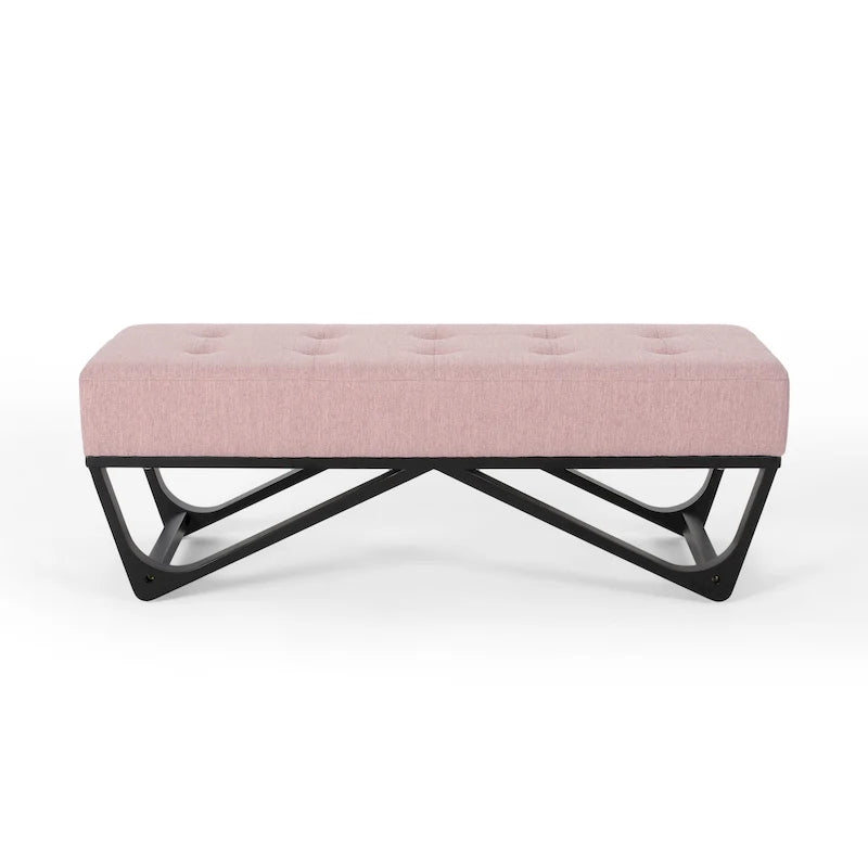 Banc Ottomane en Tissu Contemporain