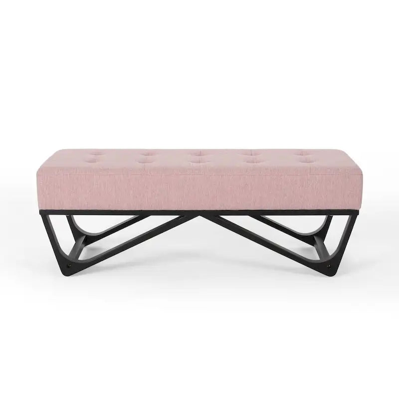Banc Ottomane en Tissu Contemporain