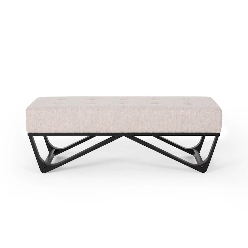 Banc Ottomane en Tissu Contemporain