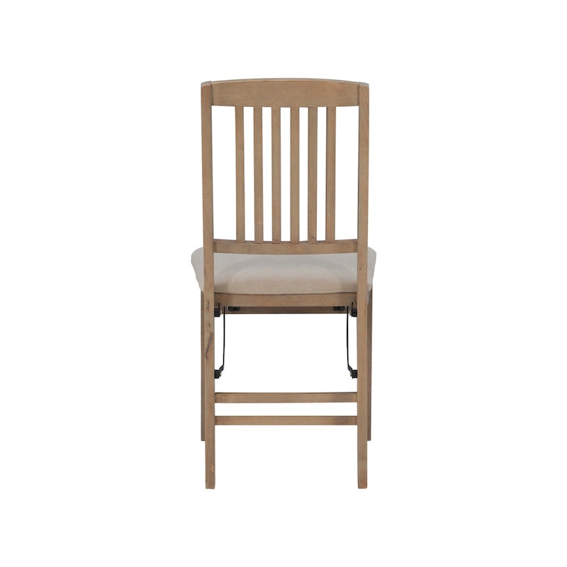Chaise de salle à manger pliante en bois Mission Grey Wash (lot de 2)