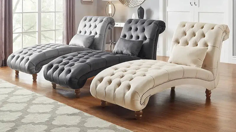 Knightsbridge Tufted Oversized Chaise Lounge by iNSPIRE Q Artisan