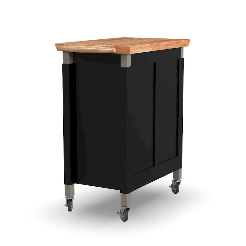 Dessertes de cuisine avec plateau en bois
