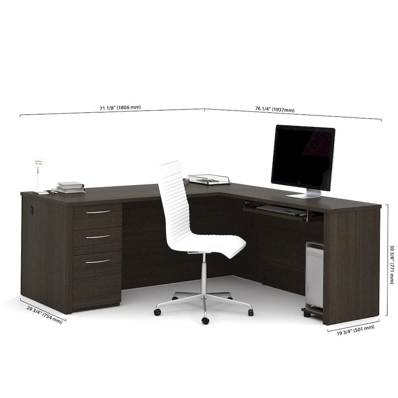 Bureau en L de 71 pouces