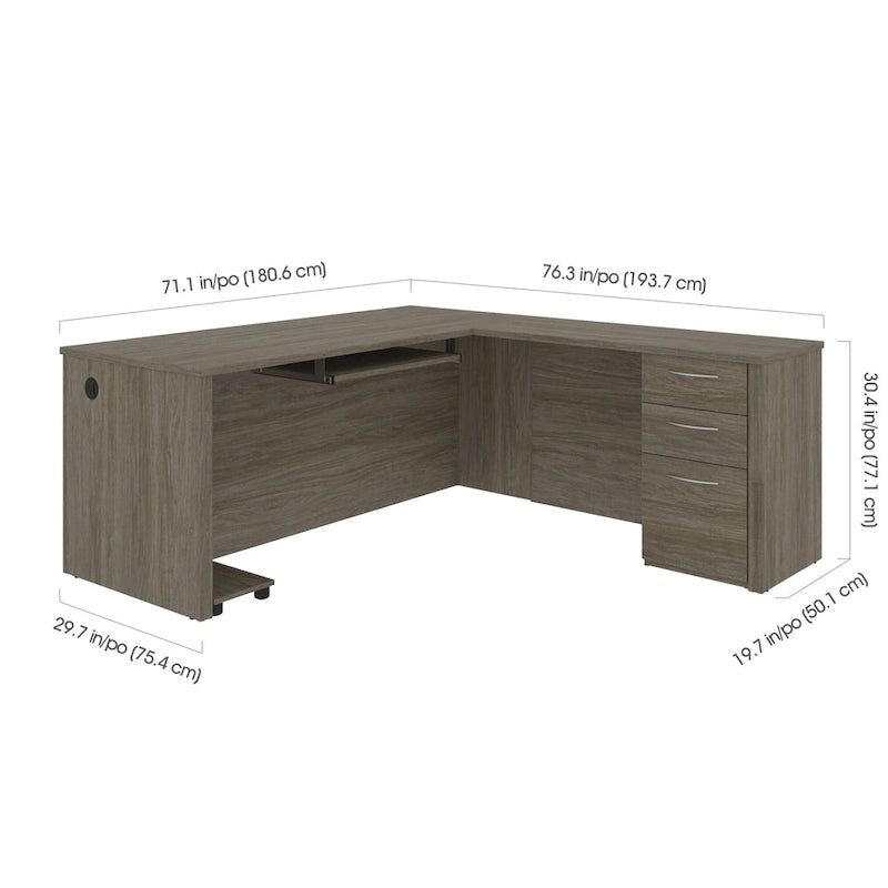 Bureau en L de 71 pouces