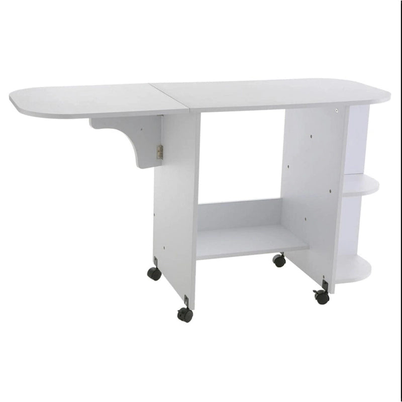 Table blanche pliable pour machine à coudre