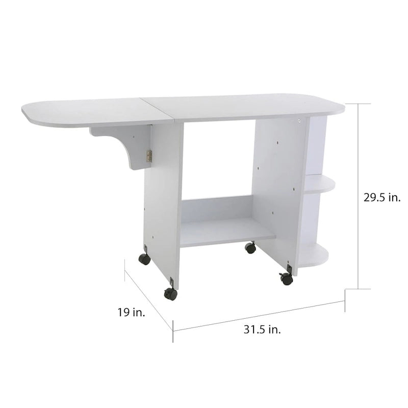 Table blanche pliable pour machine à coudre